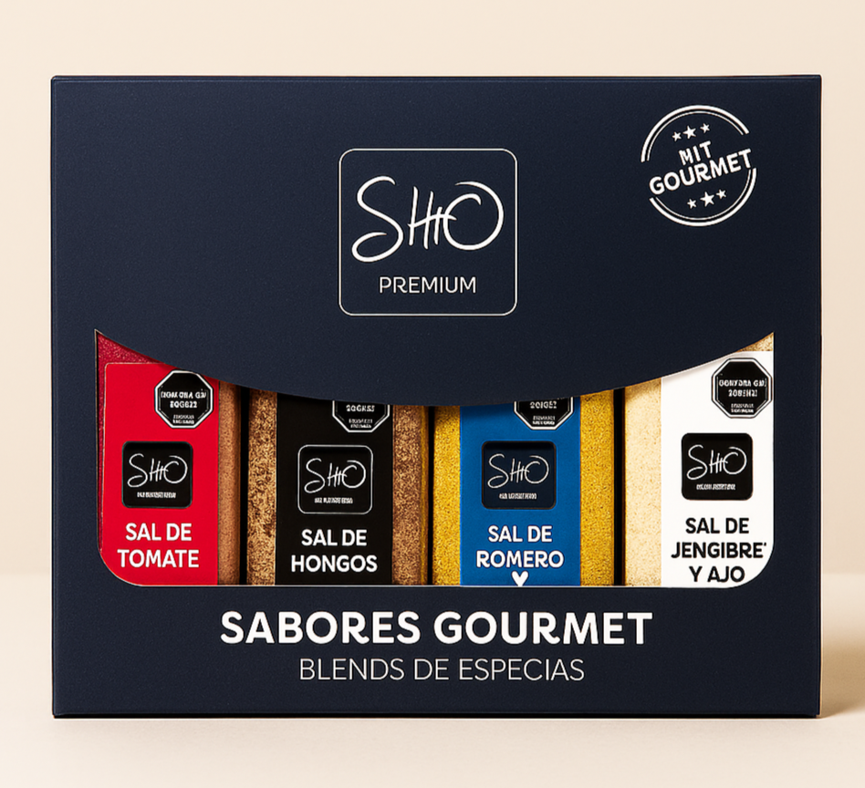 Box Especias Esenciales Gourmet – Condimentos Premium - Shio Gourmet