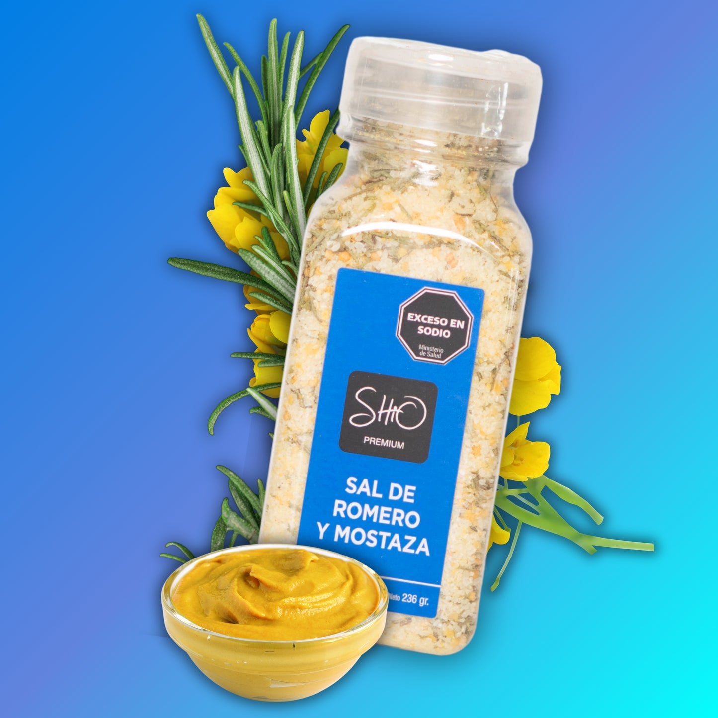 Condimento Sal de Romero y Mostaza - Shio Gourmet