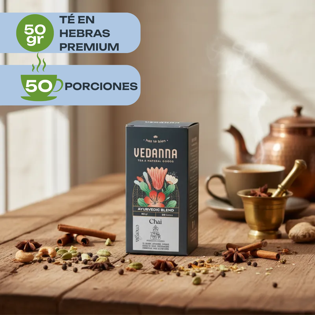 Caja Té Chai - Ayurvedic Blend Energía
