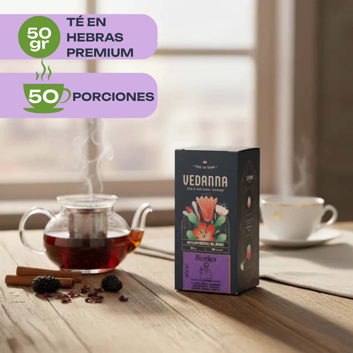 Caja Té Berries - Ayurveda Blend Detox