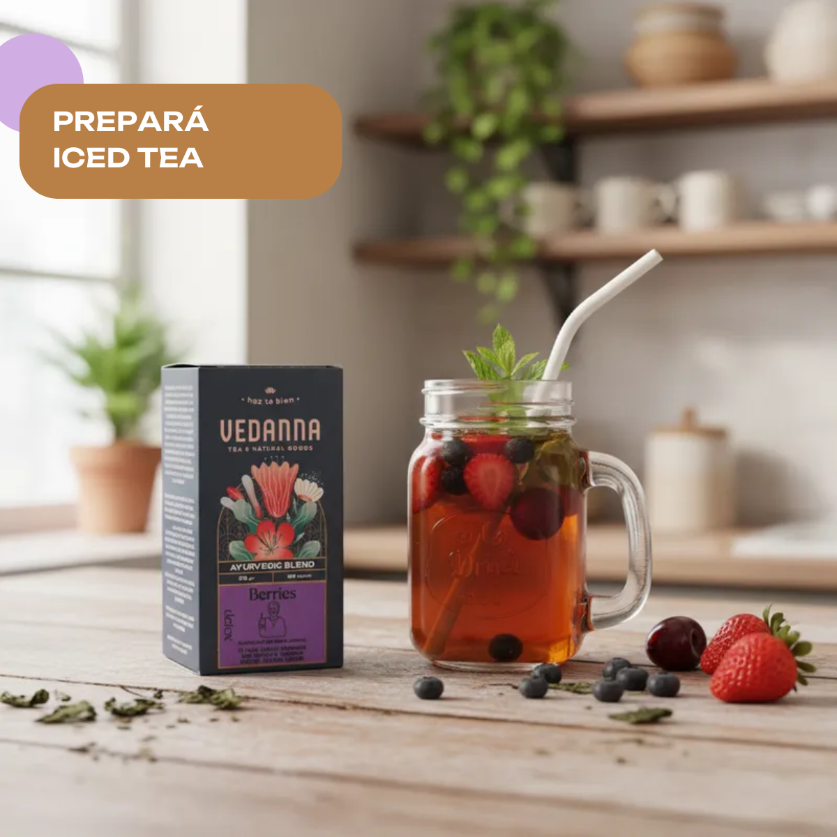 Caja Té Berries - Ayurveda Blend Detox