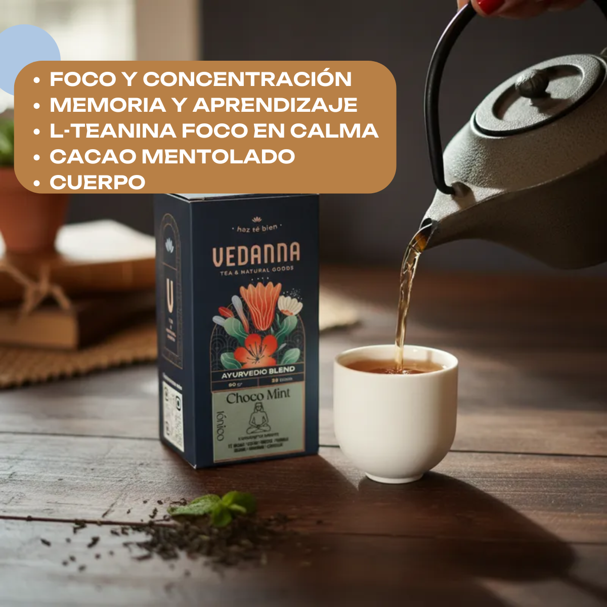 Caja Té Choco Mint - Ayurvedic Blend Tónico