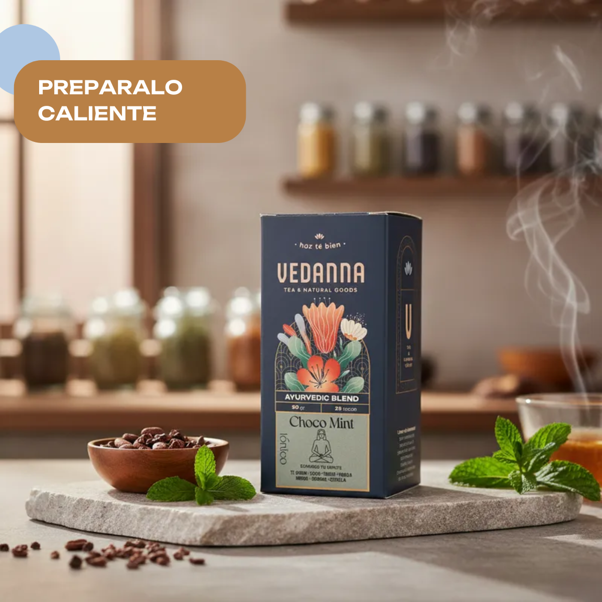 Caja Té Choco Mint - Ayurvedic Blend Tónico