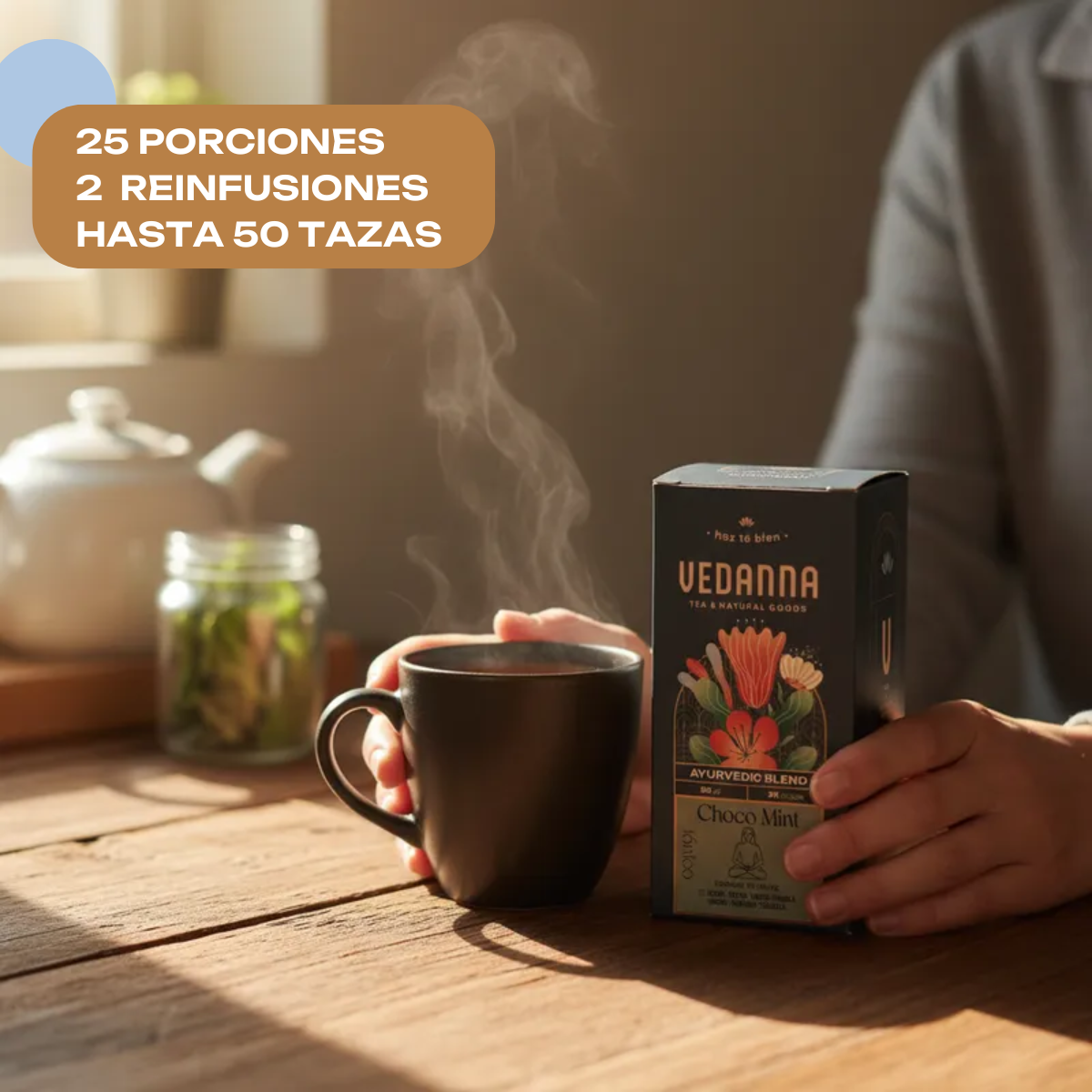 Caja Té Choco Mint - Ayurvedic Blend Tónico