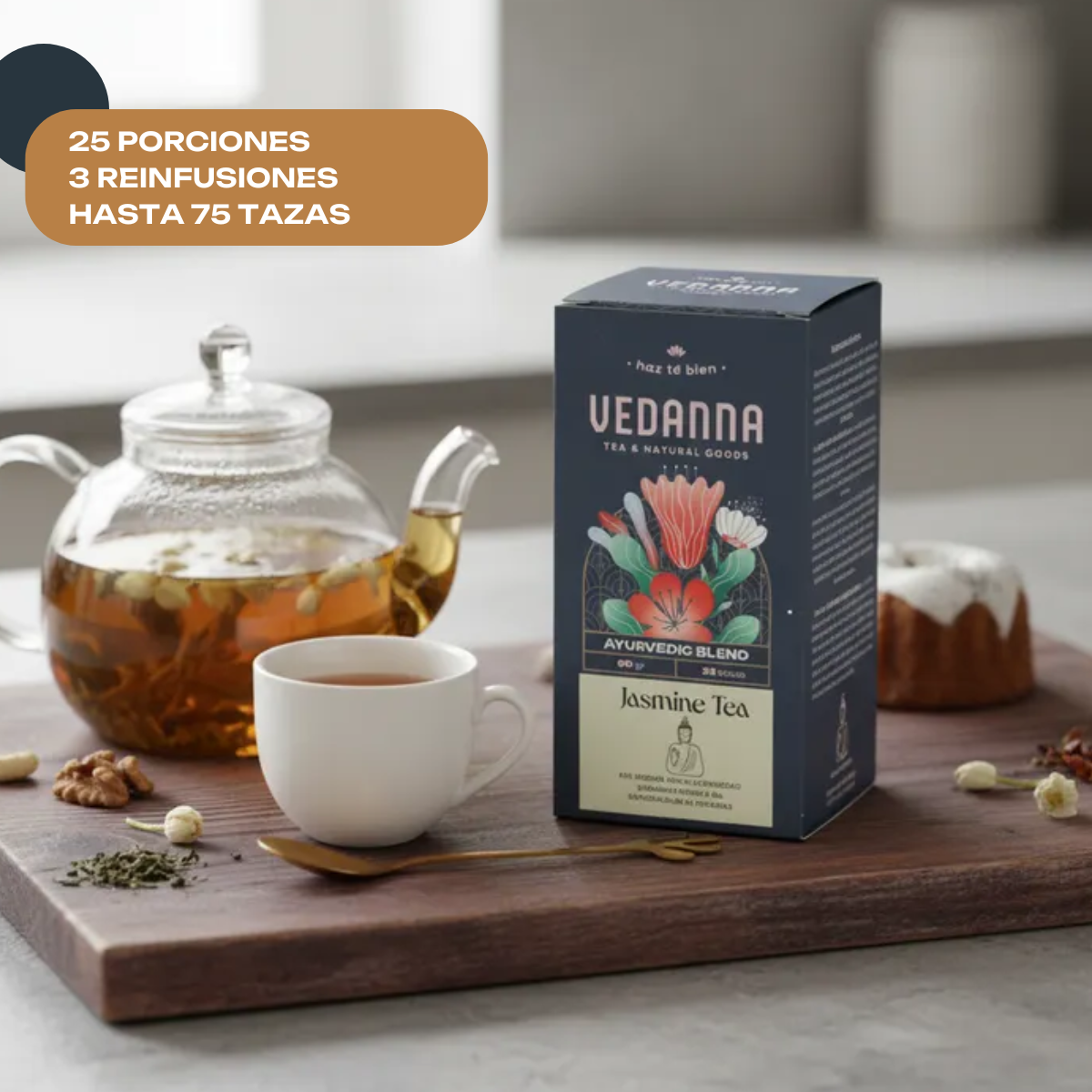 Caja Té Jasmine Tea - Ayurvedic Blend - Equilibrio