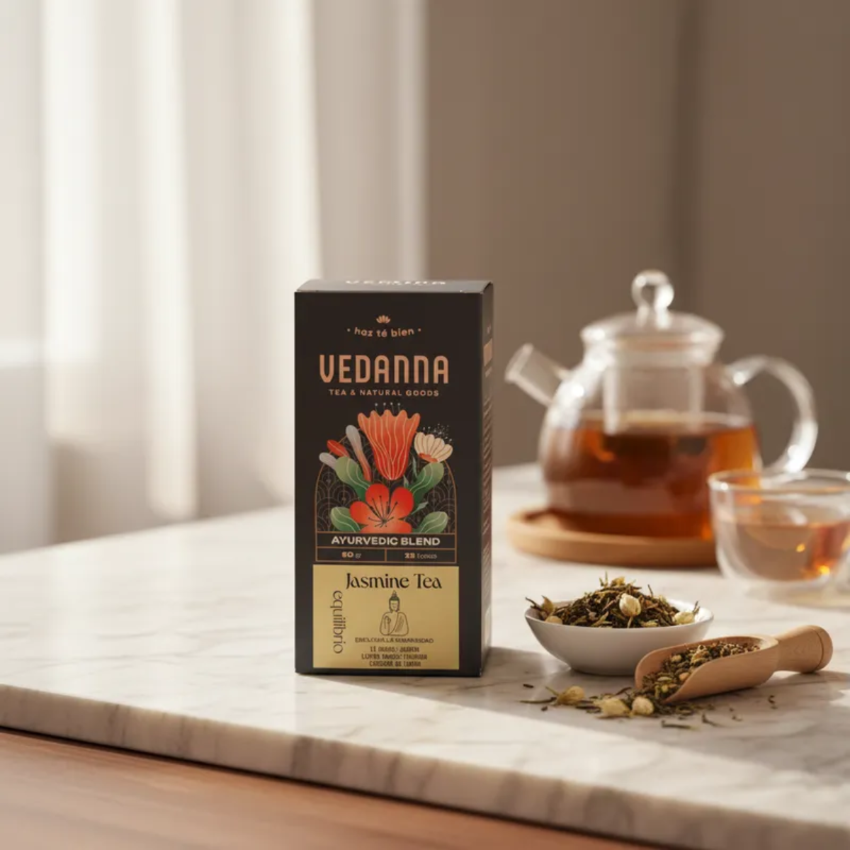 Caja Té Jasmine Tea - Ayurvedic Blend - Equilibrio