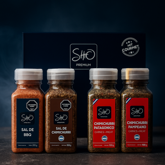 Box Asado Gourmet x 4 - Edición Limitada Sabores Argentinos - Condimentos para carnes y parrilla