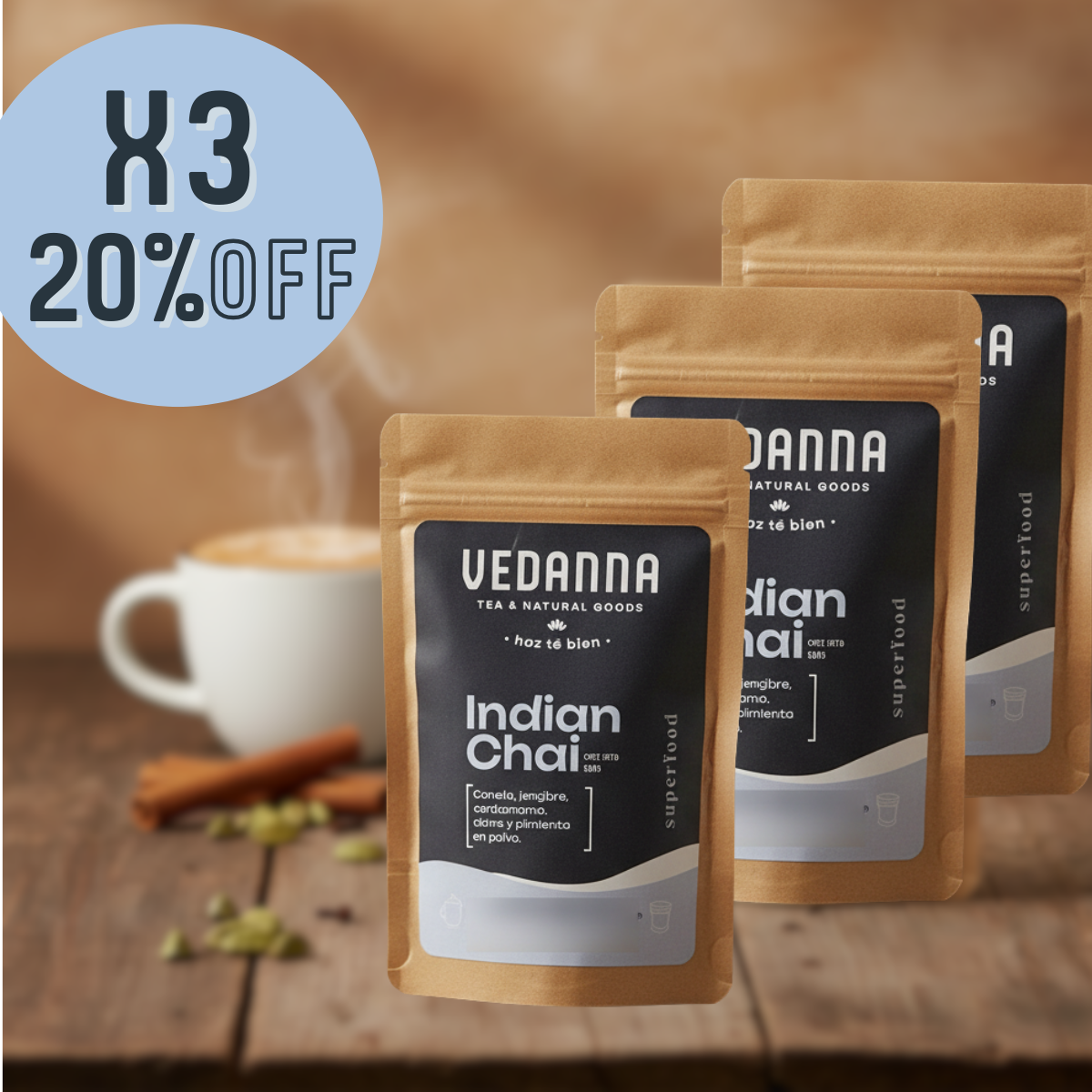 COMBO INDIAN CHAI x 3 - 20% OFF