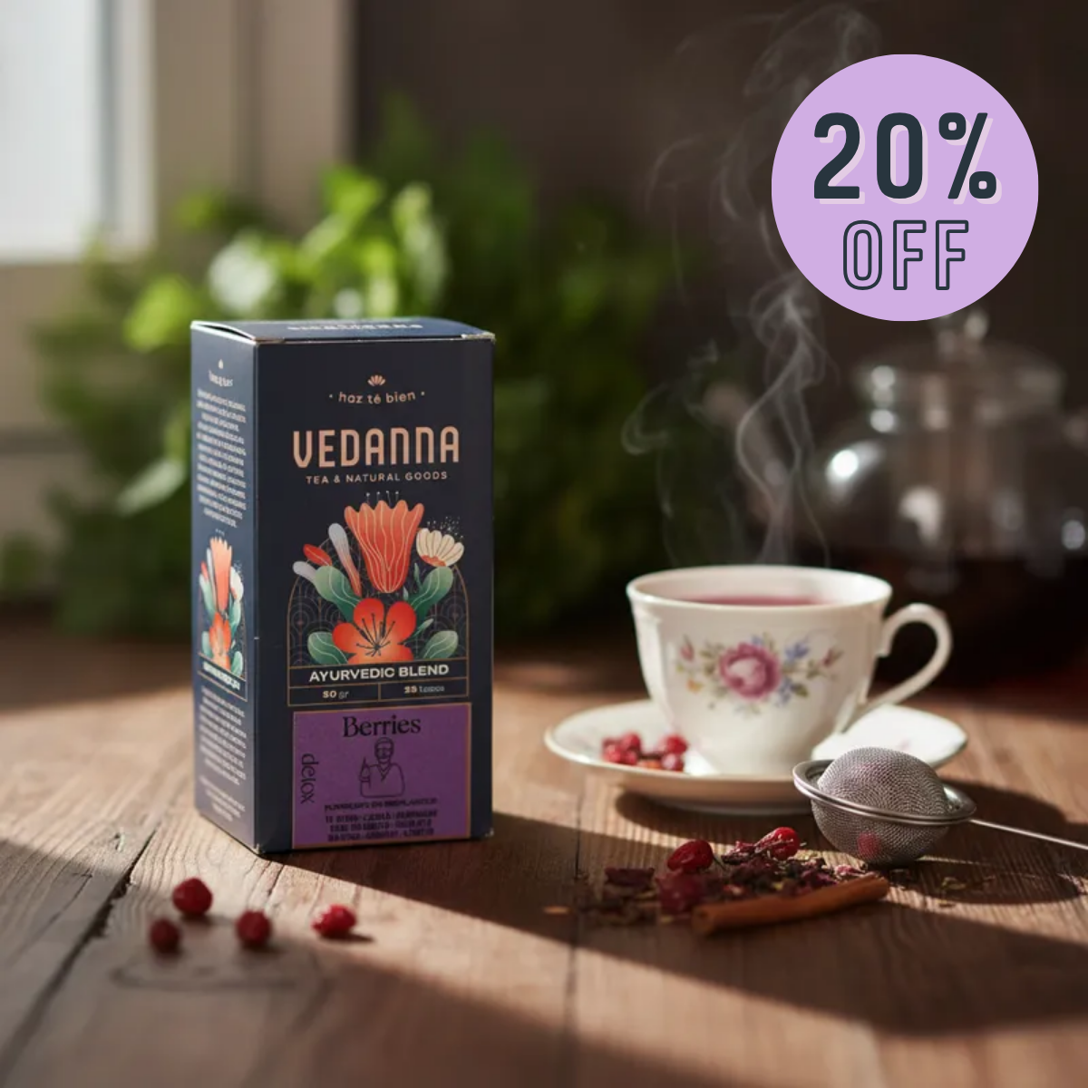 Caja Té Berries - Ayurveda Blend Detox