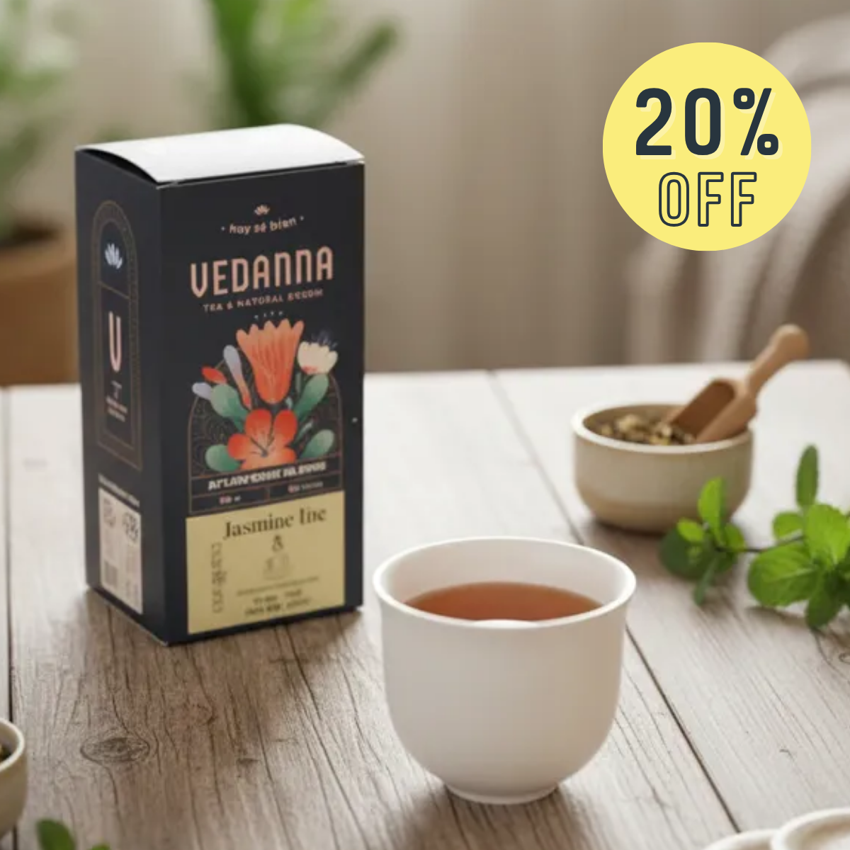 Caja Té Jasmine Tea - Ayurvedic Blend - Equilibrio